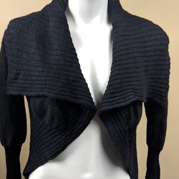 BCBGMaxAzria Sweaters - BCBGMAXAZRIA Alpaca Blend Drape Cardigan Sz XS